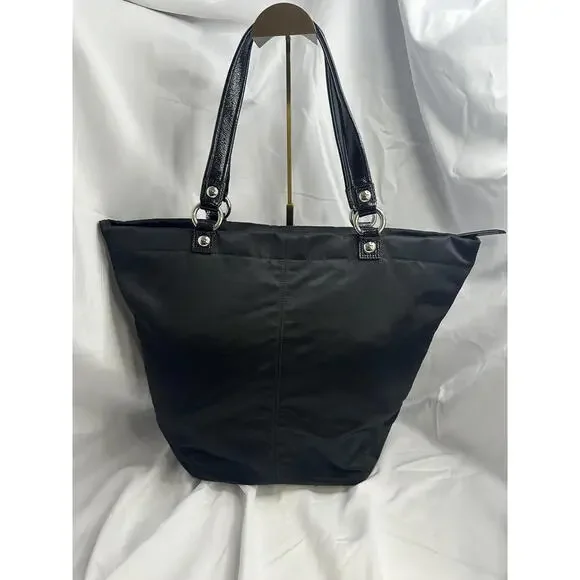 Coach Special Holiday Edition Tote Bag W/Multi Colored Rhinestones Black, EUC - Picture 7 of 12